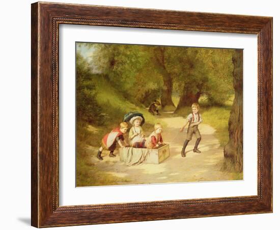 The Toy Carriage, 1887-Harry Brooker-Framed Giclee Print