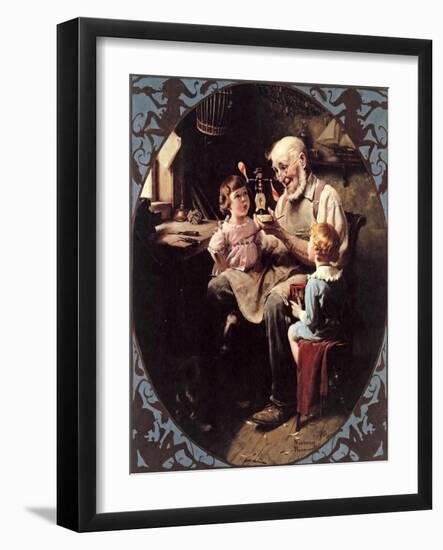 The Toy Maker--Norman Rockwell-Framed Giclee Print