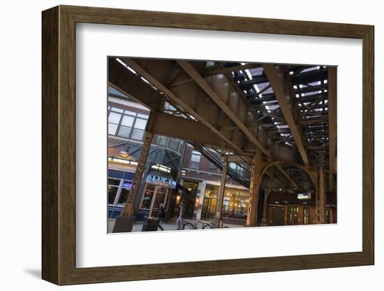 The Tracks of the Blue Line Elevated Train in Wicker Park, Chicago-Alan Klehr-Framed Photographic Print