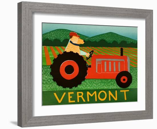 The Tractor Vermont-Stephen Huneck-Framed Giclee Print