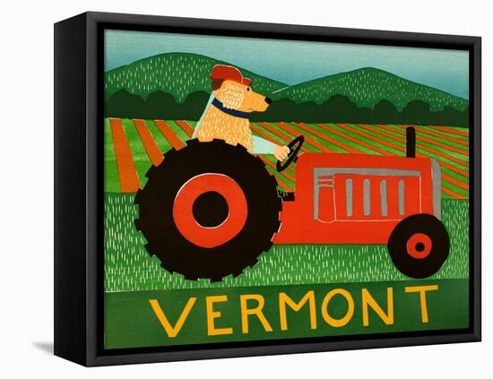 The Tractor Vermont-Stephen Huneck-Framed Premier Image Canvas