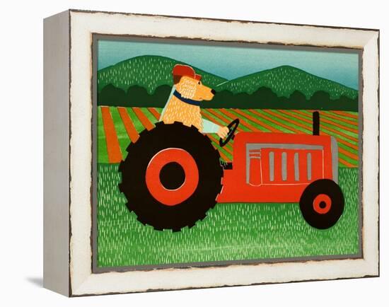 The Tractor-Stephen Huneck-Framed Premier Image Canvas