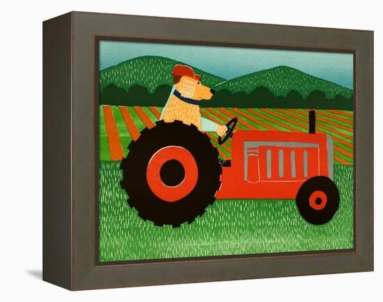 The Tractor-Stephen Huneck-Framed Premier Image Canvas