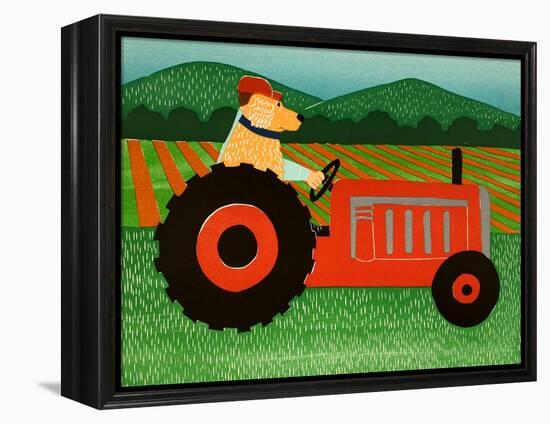The Tractor-Stephen Huneck-Framed Premier Image Canvas