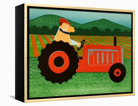 The Tractor-Stephen Huneck-Framed Premier Image Canvas