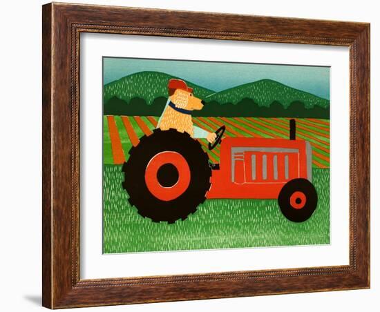 The Tractor-Stephen Huneck-Framed Giclee Print
