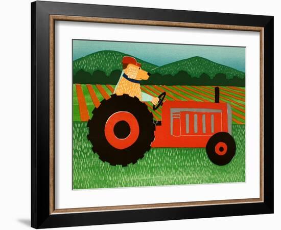 The Tractor-Stephen Huneck-Framed Giclee Print