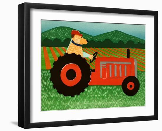 The Tractor-Stephen Huneck-Framed Giclee Print