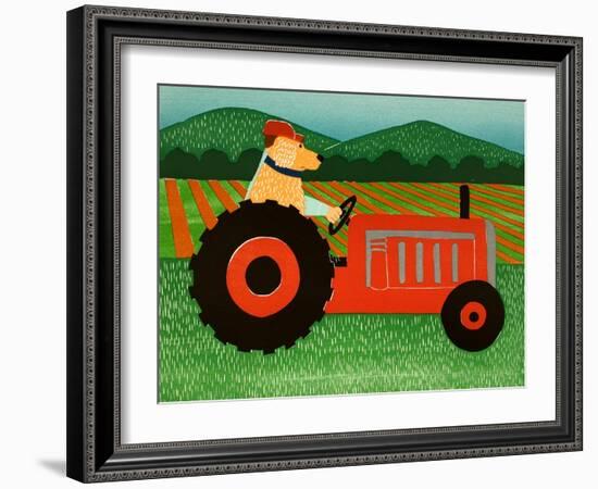 The Tractor-Stephen Huneck-Framed Giclee Print