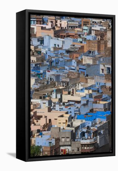 The Traditional Blue-Washed Houses of Jodhpur, Rajasthan, India, Asia-Martin Child-Framed Premier Image Canvas