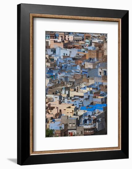 The Traditional Blue-Washed Houses of Jodhpur, Rajasthan, India, Asia-Martin Child-Framed Photographic Print