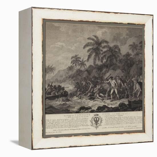 The Tragic Death of Captain Cook-John Webber-Framed Premier Image Canvas