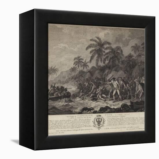 The Tragic Death of Captain Cook-John Webber-Framed Premier Image Canvas