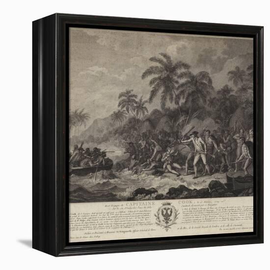 The Tragic Death of Captain Cook-John Webber-Framed Premier Image Canvas