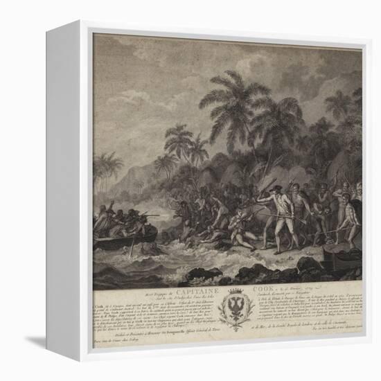 The Tragic Death of Captain Cook-John Webber-Framed Premier Image Canvas