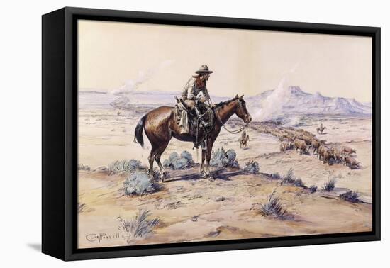 The Trail Boss-Charles Marion Russell-Framed Premier Image Canvas