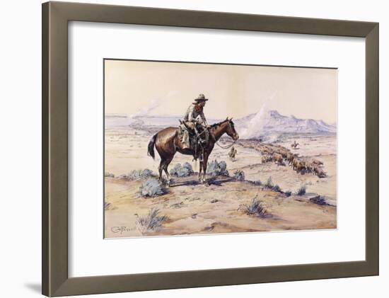 The Trail Boss-Charles Marion Russell-Framed Giclee Print