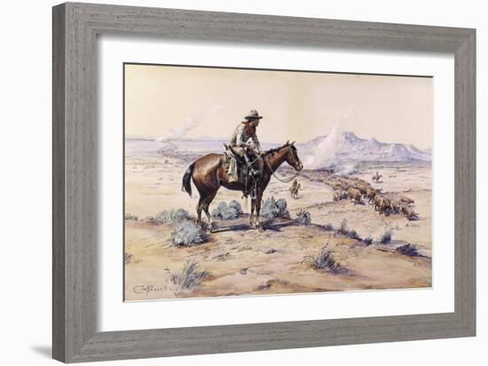 The Trail Boss-Charles Marion Russell-Framed Giclee Print