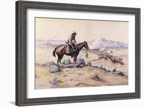 The Trail Boss-Charles Marion Russell-Framed Giclee Print