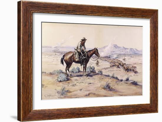 The Trail Boss-Charles Marion Russell-Framed Giclee Print