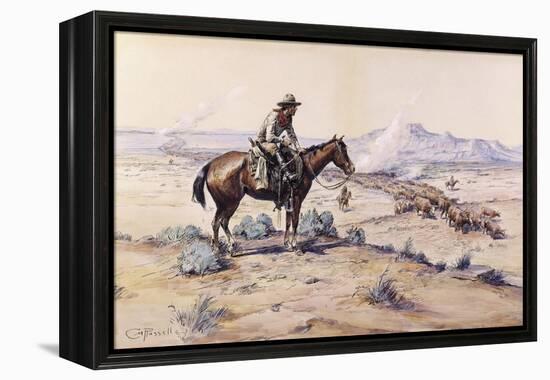 The Trail Boss-Charles Marion Russell-Framed Premier Image Canvas