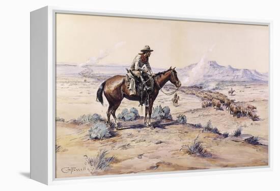 The Trail Boss-Charles Marion Russell-Framed Premier Image Canvas