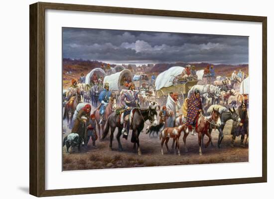 The Trail Of Tears, 1838-Robert Lindneux-Framed Giclee Print