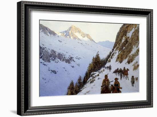 The Trail over the Pass, 1910-Henry Francois Farny-Framed Giclee Print