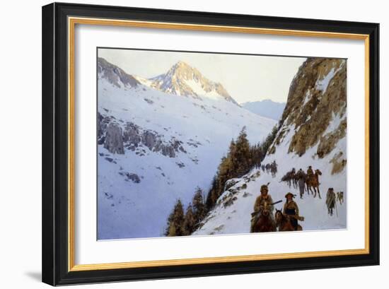 The Trail over the Pass, 1910-Henry Francois Farny-Framed Giclee Print