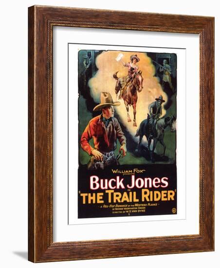 The Trail Rider, 1925-null-Framed Art Print