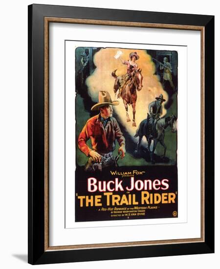 The Trail Rider, 1925-null-Framed Art Print