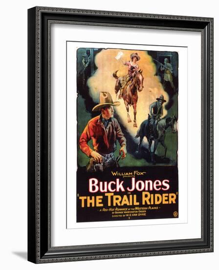 The Trail Rider, 1925-null-Framed Art Print