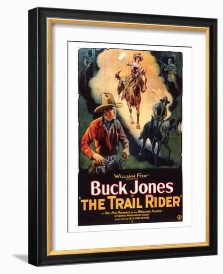 The Trail Rider, 1925-null-Framed Art Print