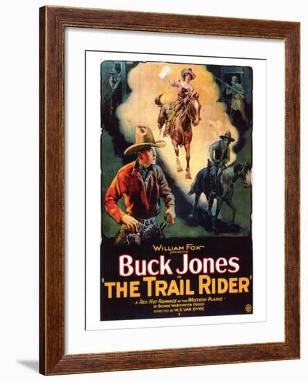 The Trail Rider, 1925-null-Framed Art Print