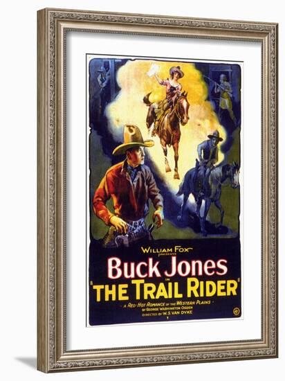 The Trail Rider, 1925-null-Framed Art Print