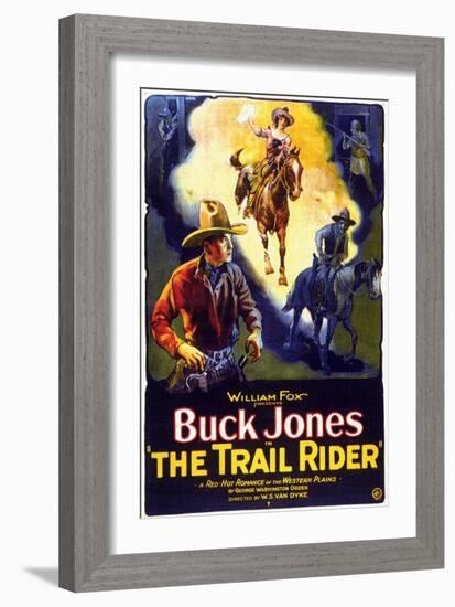 The Trail Rider, 1925-null-Framed Art Print