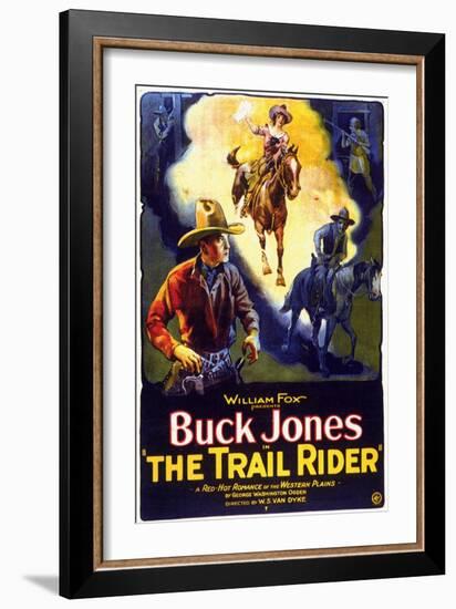 The Trail Rider, 1925-null-Framed Art Print