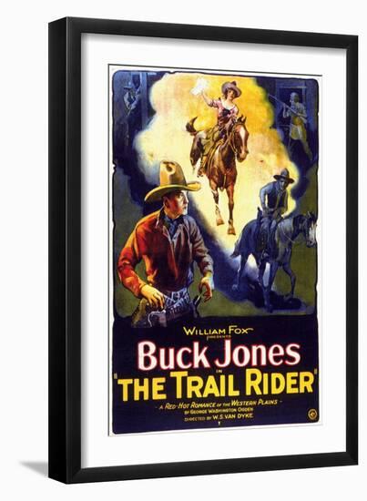 The Trail Rider, 1925-null-Framed Art Print