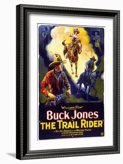 The Trail Rider, 1925-null-Framed Art Print