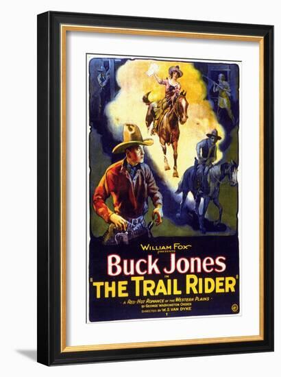 The Trail Rider, 1925-null-Framed Art Print