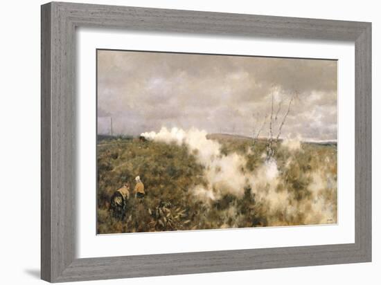 The Train Passes, 1878-Giuseppe De Nittis-Framed Giclee Print