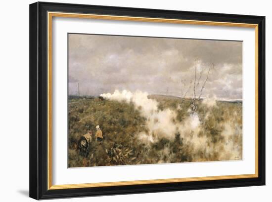 The Train Passes, 1878-Giuseppe De Nittis-Framed Giclee Print