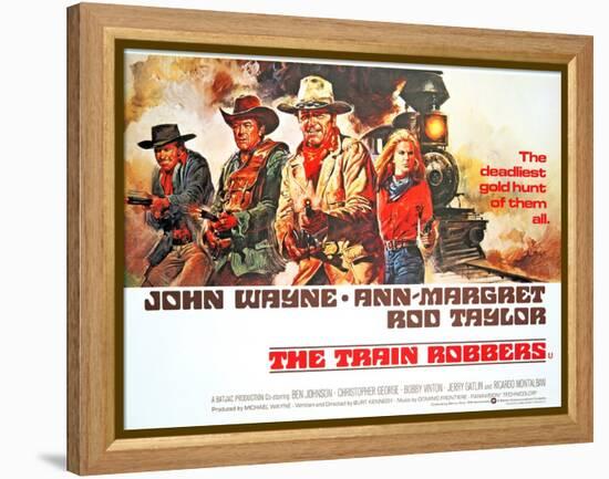 The Train Robbers, Rod Taylor, Ben Johnson, John Wayne, Ann-Margret, 1973-null-Framed Stretched Canvas