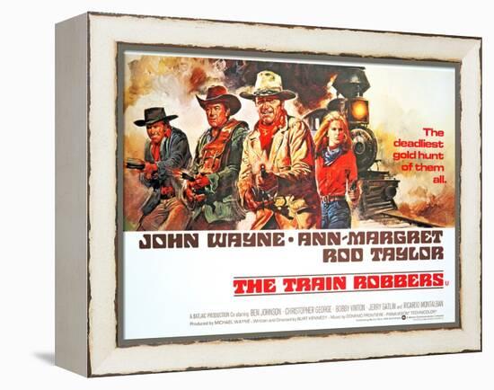 The Train Robbers, Rod Taylor, Ben Johnson, John Wayne, Ann-Margret, 1973-null-Framed Stretched Canvas