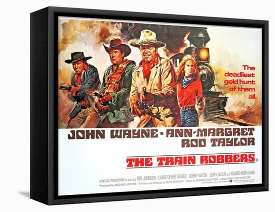 The Train Robbers, Rod Taylor, Ben Johnson, John Wayne, Ann-Margret, 1973-null-Framed Stretched Canvas