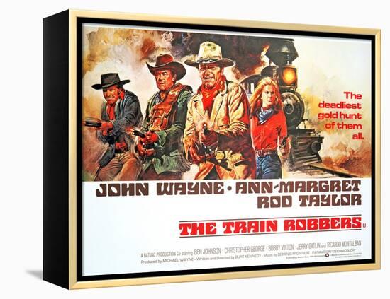 The Train Robbers, Rod Taylor, Ben Johnson, John Wayne, Ann-Margret, 1973-null-Framed Stretched Canvas