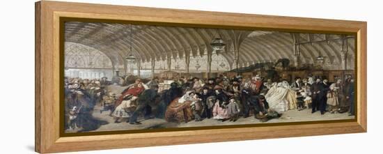 The Train Station, 1862-William Powell Frith-Framed Premier Image Canvas