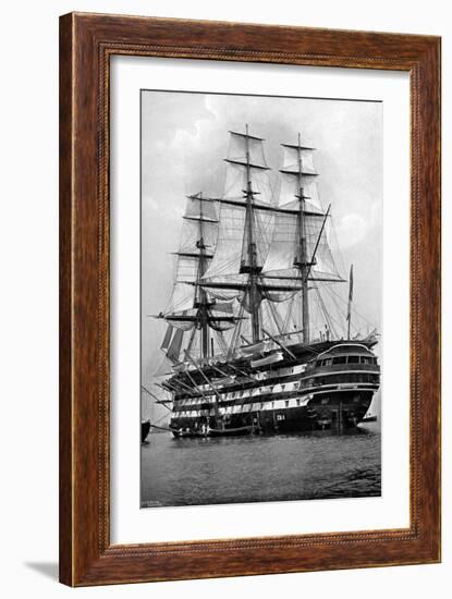 The Training Ship HMS 'St Vincent' at Portsmouth, Hampshire, 1896-Symonds & Co-Framed Giclee Print