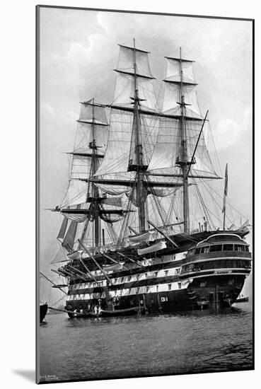 The Training Ship HMS 'St Vincent' at Portsmouth, Hampshire, 1896-Symonds & Co-Mounted Giclee Print