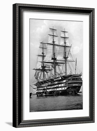 The Training Ship HMS 'St Vincent' at Portsmouth, Hampshire, 1896-Symonds & Co-Framed Giclee Print